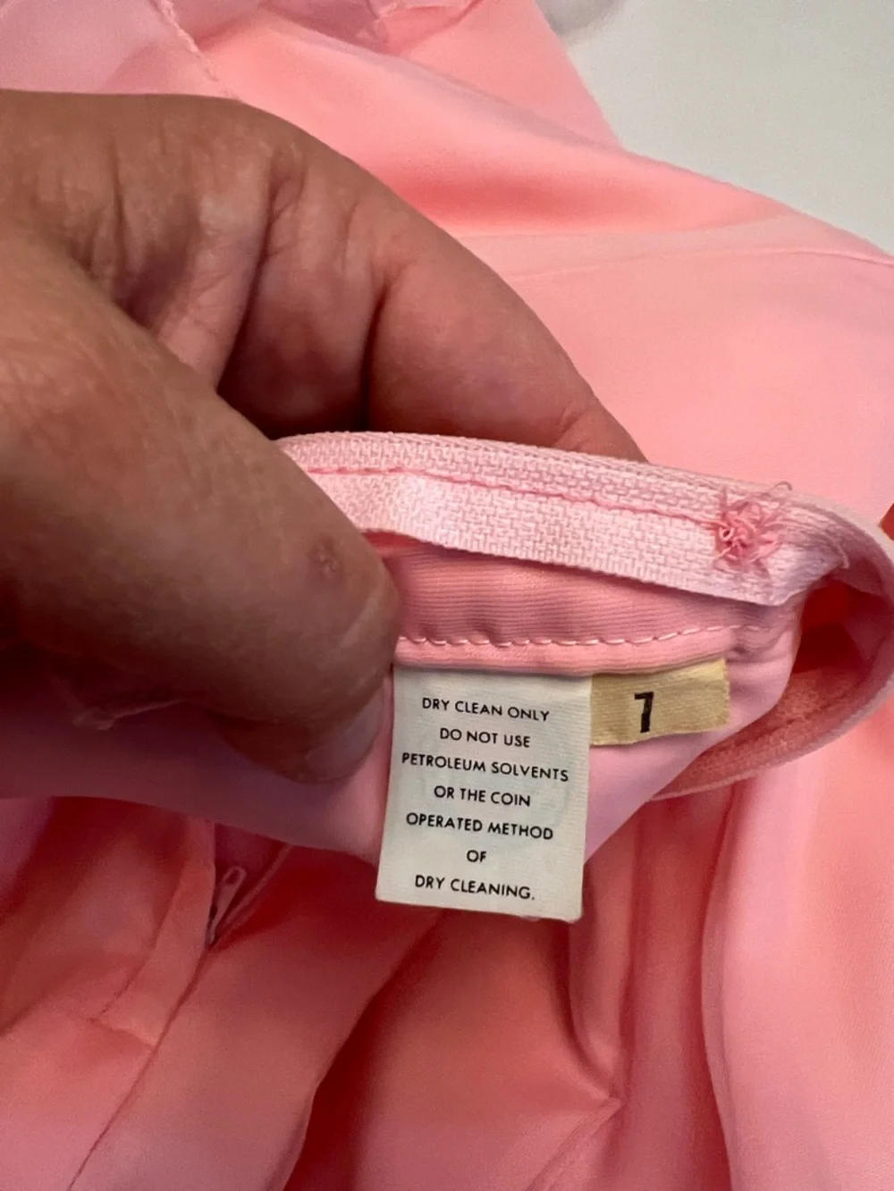 1970’s VINTAGE UNION MADE PINK RUFFLE COQUETTE BRIDGERTON STYLE GOWN DRESS - Picture 9 of 16